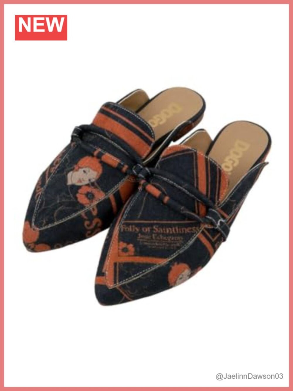 Women's Pointed Toe Vegan Leather Mules Flats Slip On Summer Shoes
